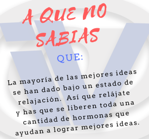 Relajarse ayuda a tener mejores ideas